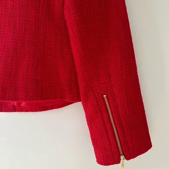 NWT Forever21 tweed red jacket - size L - Picture 8 of 8